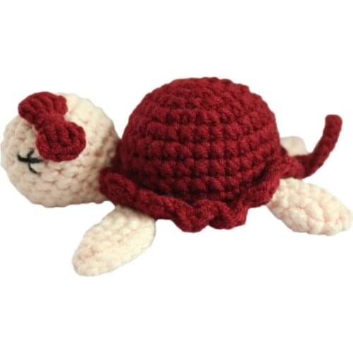 DIY Crochet Tortoise Bead Pacifier Clip Chain Accessories Baby Teething Soother