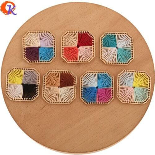 Cordial Design 30Pcs 33*33MM Jewelry Accessories/Hand Made/Wire Charms/Square Shape/Jewelry Making/DIY Pendant/Earring Findings