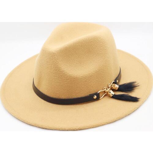 Brand Winter Autumn Imitation Woolen Women Men Ladies Fedoras Top Jazz Hat European American Round Caps Bowler Hats