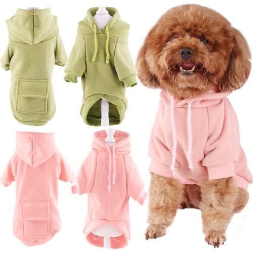 Pet Dog Hoodie Sweatshirt Winter Dog Clothes Outfit Cat Puppy Costume Apparel Yorkie Pomeranian Poodle Bichon Pet Clothing Coat