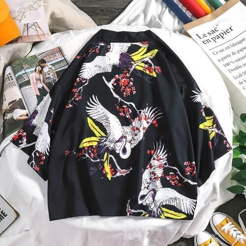 Yukata haori men Japanese kimono cardigan men samurai costume clothing kimono jacket mens kimono shirt yukata haori