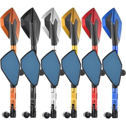 Universal Motorcycle Rearview Mirror Moto CNC Side Mirrors For YAMAHA ys 150 tmax 530 tdm 850 fz6n mt10 c8 nmax 155 fazer 8