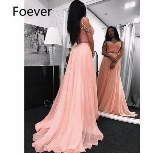 2019 Blush Pink Elegant Evening Dresses Long Spaghetti Straps Sweetheart Pleat Tulle Formal Evening Party Dress for Women