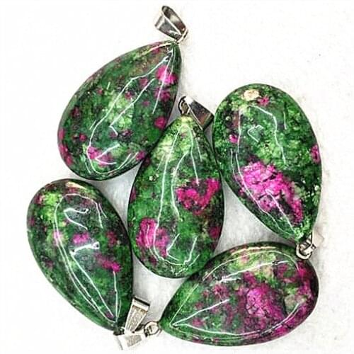 1PC Nature Jasper Stone Pendants Water Drops Women Jewelry or Earring Making Accessories Love Women Jewelry Findings