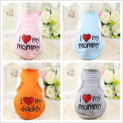 2018 Cute Pet Dog Clothes Spring T-shirt Soft Dogs Clothes Pet Cat Clothing Summer Cotton Shirt Casual Coats For Small Dog S-XXL