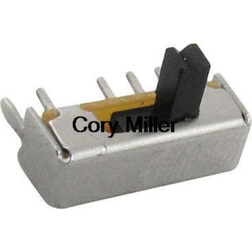 4 Pin PCB ON-ON-ON 3 Position SP3T 1P3T Horizontal Slide Switch Right Angle