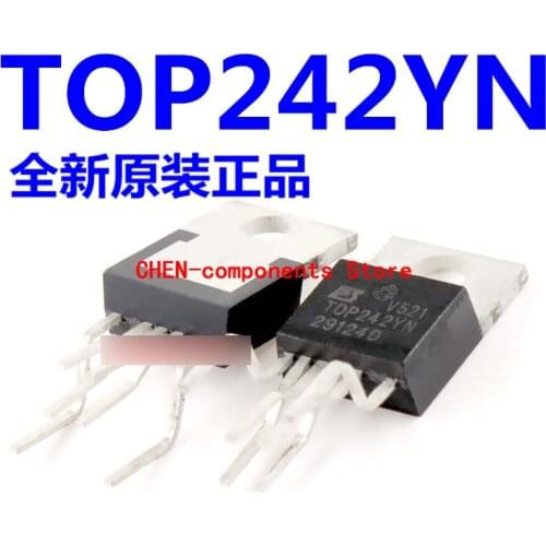 5pcs Imported brand new original TOP242YN TO-220-5 power chip IC