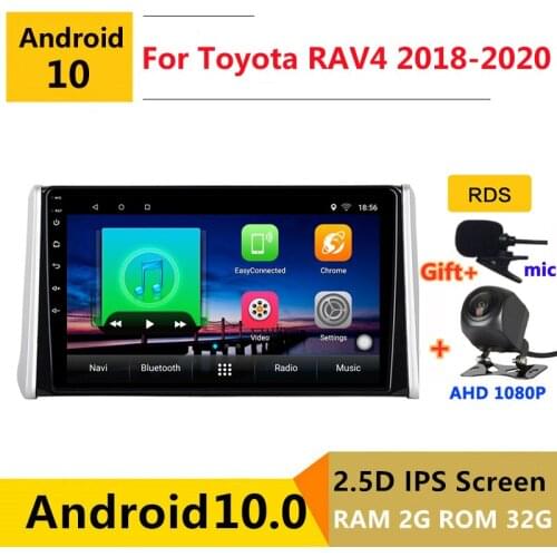 Android 10 Car DVD Multimedia Player GPS For Toyota RAV4 RAV 4 2018 2019 2020 audio auto radio stereo navigation