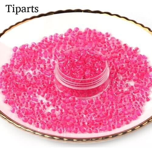 160pcs/lot 4mm Mix Color Czech Glass Seed Hole 1.2mm Spacer Beads Crystal Beads For Kids Jewelry DIY Making Accessorie