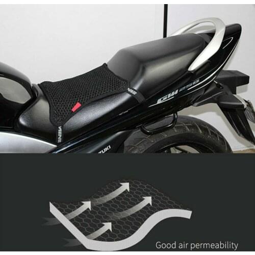 Motorcycle Seat Cushion Cover 3d Mesh Protector Insulation Cushion Honeycomb Motorcycle Seat Cover Universal For Electric Bike