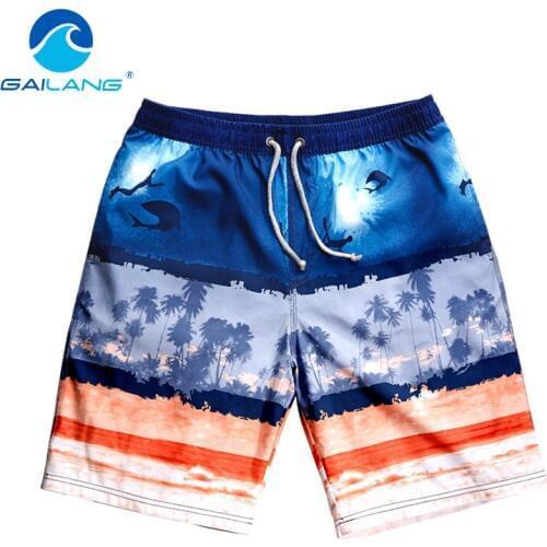 Gailang Brand Men Boardshorts Board Beach Shorts Swimwear Swimsuits Mens Casual Bermuda Jogger Shorts Quick Drying Shorts Trunk