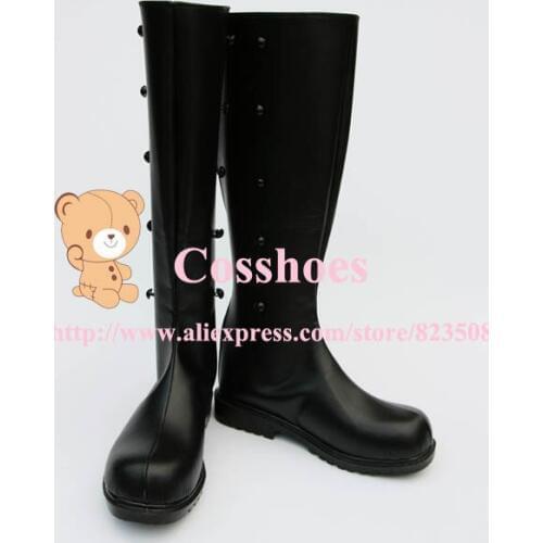 Custom made Seven year Prussia Shoes from Axis Powers Hetalia Cosplay
