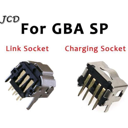 JCD 2PCS /Lot Game Link Connect Jack power Jack Socket Charger Dock Port Connector charging socket For Nintendo DS GBA SP