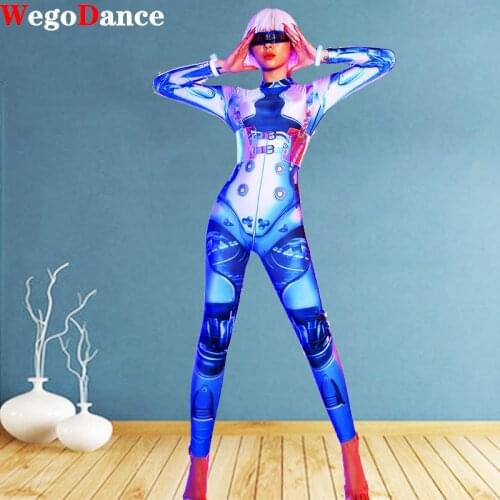 Bar DS Performance Jumpsuit New Sexy Gogo Leading Dance Clothes Group Costume