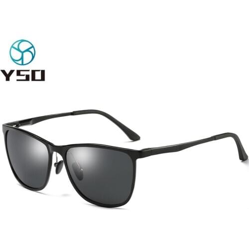 YSO New Men Sunglasses Aluminium Meg Frame Polarized UV400 For Car Driving Glasses Eyewear Accessory Men Fishing Sunglasses 6625