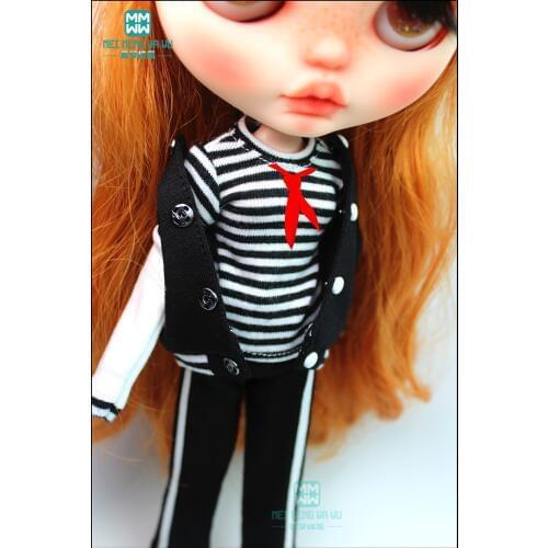 1PCS Blyth Doll Clothes fashion jacket, T-shirt, sweatpants for Blyth Azone 1/6 doll accessories