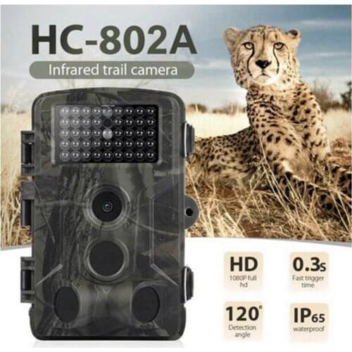 HC802A Hunting Camera VGA 20MP 1080P Photo Traps Night Vision Wildlife infrared Hunting Trail Cameras hunt Chasse scout
