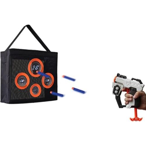 Portable Toy Gun Target Shooting Practice Target Storage Net Bag Game Accessories Kids Gift