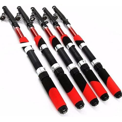 Dropship 1.8M 2.4M 2.7M 3.0M 3.6M 4.5M Portable Telescopic Fishing Rod Aluminum Fishing Pole Travel Sea Fishing Spinning Rod
