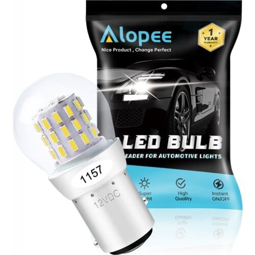 Super Bright 1157 2057 2357 7528 BAY15D 39 SMD White LED Bulb Car Reverse Tail Brake Light Interior RV Camper Light 12V-15V