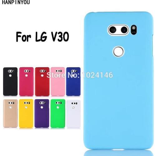 For LG V30 V 30 6.0" New Slim Matte Hard Plastic Protective Case Candy Color Frosted Anti-fingerprint PC Cover Shell