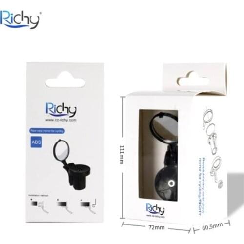 Richy Cross Country Bicycle Rearview Mirror 360 Wheel reflector safety mirror 20-40m bicycle safety accessories