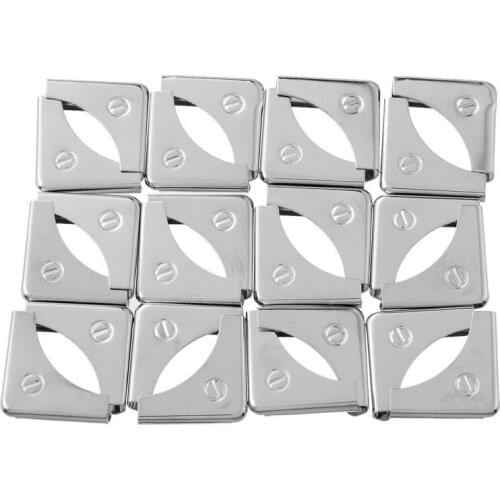 Decorative Scrapbooking Albums Corner Bracket Protectors Minus Silver Tone Furniture Fittings 2x1.1cm,1000pcs