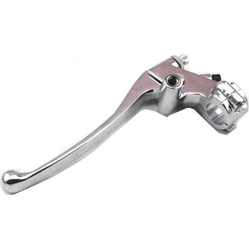 1" 25mm handlebar Chrome LEFT Handlebar Hand Controls Brake Clutch Skull Lever for Honda Shadow VT