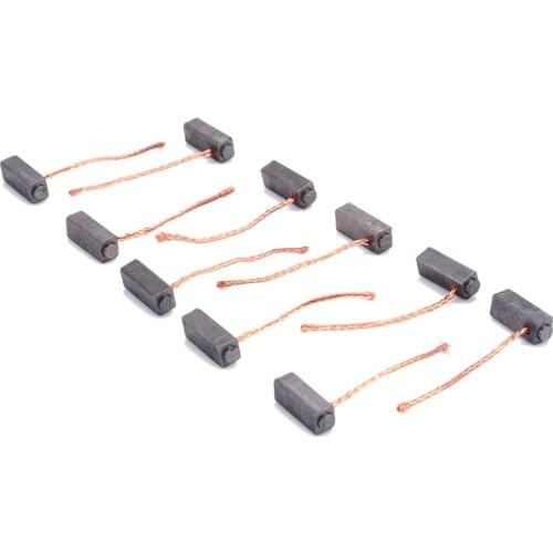 10pcs Conductive Carbon Brushes Motor Brush Set For Generic Electric Replacement For Motor Commutator Slip Ring 5*6*14mm Mayitr