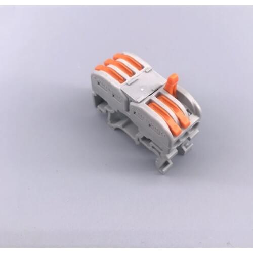 10Pcs PCT-311 Terminals Din Rail Fast Connection Terminal Press Wire Splicing Connector