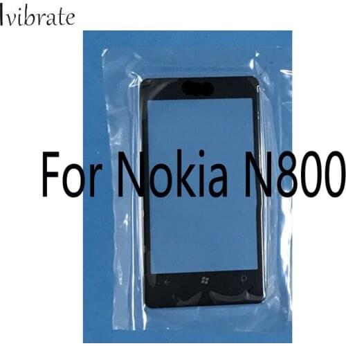 2pcs A+Quality For Nokia N800 TouchScreen N 800 Digitizer Touch Screen Glass panel Without Flex Cable Replacement