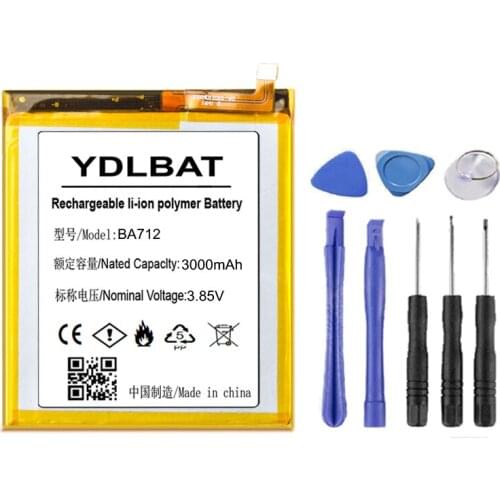 3000mAh BA712 Battery for MEIZU M6s Meilan S6 Mblu S6 M712H M712c, M712M, M712Q, M712Q-B Batteries+toolkit