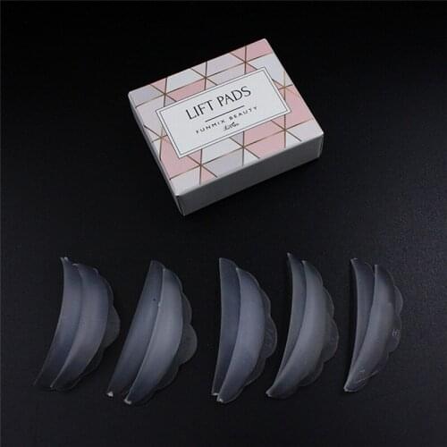 5Pair/box Silicone Eyelash Perm Pad Recycling Lashes Rods Shield lifting 3D Eyelash Curler Makeup Accessories Applicator Tools