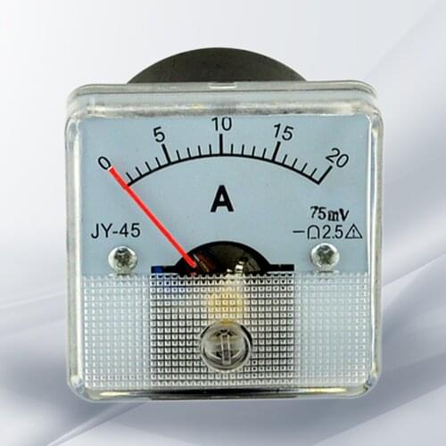 DC 45(20A) Analog Ammeter Panel Current Amper Meter Pointer Diagnostic-tool Amperimetro Ampermeter Tester New China
