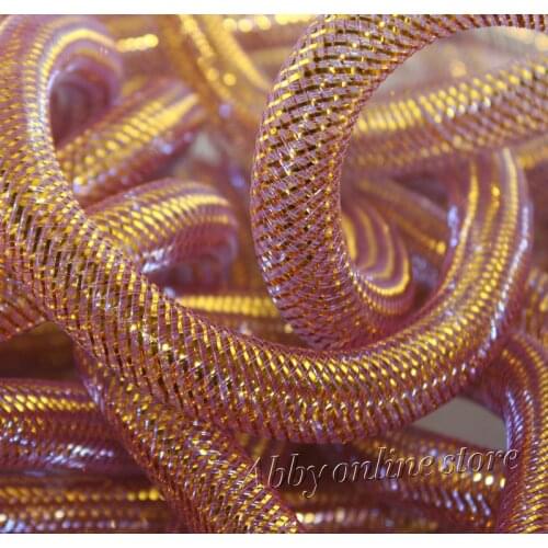 ANTIQUE GOLD METALLIC TUBULAR CRIN CYBERLOX 60YARD 16MM FREE SHIPPING