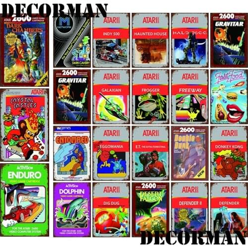 [ DecorMan ] Video Game Japan TIN SIGN Custom Animal Kids Painting Cartoon Bar Gift Decor LTA-3129