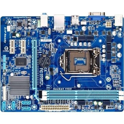 For Gigabyte GA-H61M-S1 Original Used Desktop Motherboard H61M-S1 H61 Socket LGA 1155 DDR3 Micro-ATX On Sale