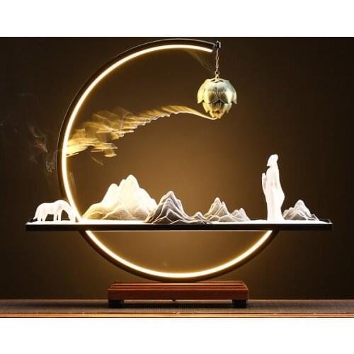 Ceramic Arabic Style Incense Burner Holder Tower Ceramic Incense Burner Waterfall Modern Incienso Quemador Insence Burner