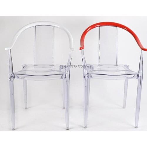 Creative Transparent Chair Nordic Modern Simple Ghost Chair Crystal Chair Dining Chair Plastic Chair Back Chair