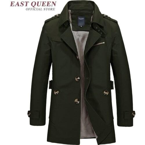 Winter jacket for men male trench coat long sleeve 2018 fashion male jacket winter KK1826 H