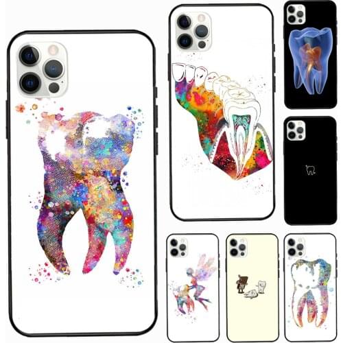 The Dentist Tooth TPU Soft Case For iPhone 11 Pro Max 12 Mini XR X XS MAX 6 7 8 Plus SE 2020 Phone Cover