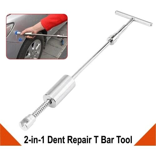 NEW-Car Paintless Dent Repair Puller Kit Adjustable T-Bar Tool with 2 Use Ways for Car Auto Body Hail Damage Dent Removal