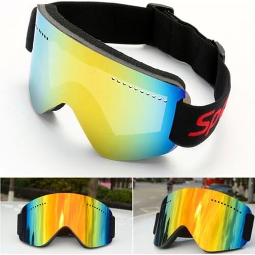Men Women Ski Goggles Snowboard Motorcycle Goggle Over Glasses Anti-Fog Spherical Len Skiing Snowmobile Eyewear