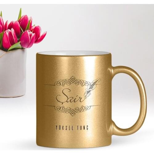 Personalized Professional Poet Gilded Mug Cup