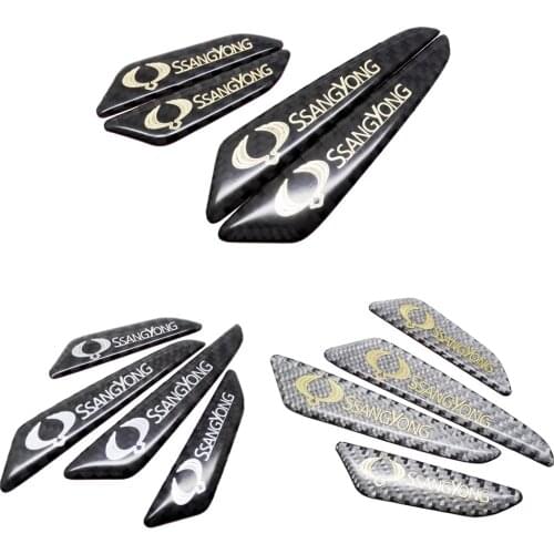 Car Door Bumper Strips Anti Collision Emblem Badge Accessories For Ssangyong Chairman Tivoli Rodius Musso Actyon Rexton Korando