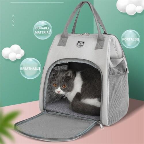 Portable Cat Carrier Backpacks Breathable Outdoor Travel Bags For Small Dogs Cats 2 Way Use Pet Carrier Bag For Puppies Kittens
