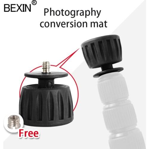 1/4 To 3/8 Screw Camera Tripod Foot Pad Mount Quick Release Non-slip Rubber Foot Pad Replace Foot Pad For Professional Monopod