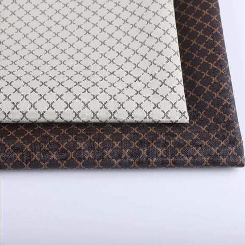 Diamond print x-grain synthetic PVC leather materials