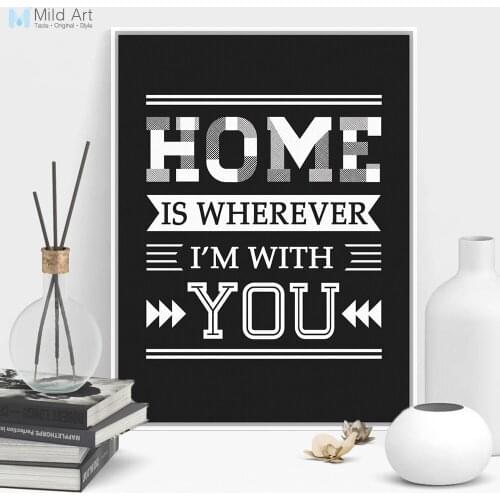 Modern Minimalist Family Motivational Typography Life Quotes A4 Art Print Poster Wall Picture Canvas Painting Custom Home Deco