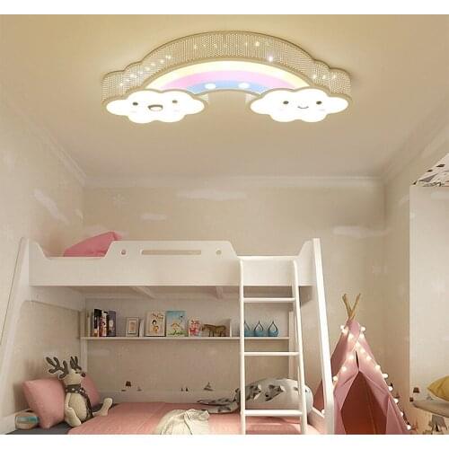 Modern led ceiling lights Dimmable home lighting Childrens ceiling lamp protect eyes Boy lights girl lights Living room lamp